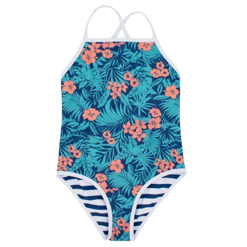 Feather 4 Arrow - Beach Babe Cross-Back Swimsuit Nwot Girls 14